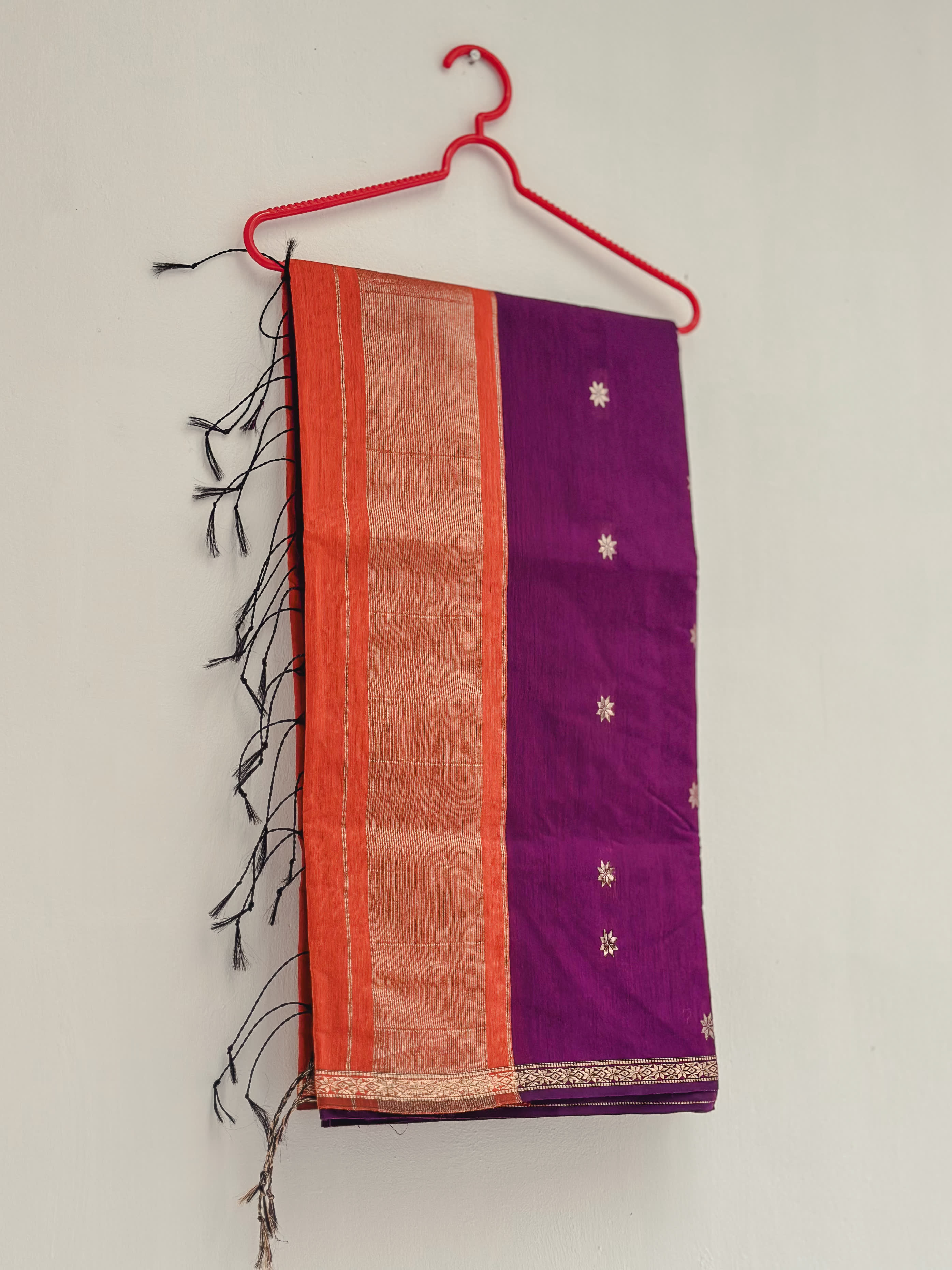 Maheswari cotton silk grape and orange